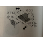 HETTICH Magnetschnäpper, 2kg, weiß, verstellbar inkl. Schrauben, 2 Stück