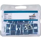HETTICH Aufschraub-Verbindungsbeschlag mit Spannschraube, 16 x 44 x 36 mm, Stahl, verzinkt
