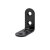HETTICH Stuhlwinkel, 15 x 30 x 30 x 2 mm, Stahl, pulverbeschichtet, schwarz