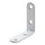 HETTICH Stuhlwinkel, 15 x 50 x 50 x 2 mm, Stahl pulverbeschichtet, weiß