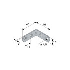 HETTICH Stuhlwinkel, 15 x 40 x 40 x 2 mm, Stahl verzinkt,...