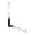 HETTICH Flachwinkel, 22 x 220 x 220 x 2 mm, Stahl, verzinkt