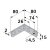 HETTICH Stuhlwinkel, 15 x 80 x 80 x 2mm, Stahl verzinkt, 20 Stück