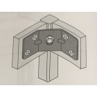 HETTICH Tischbeineckverbinder, 35 x 50 x 50 x 2,5mm, Stahl verzinkt