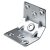 Hettich Tischbeineckverbinder, 70 x 70 x 70 x 2,5 mm, Stahl verzinkt