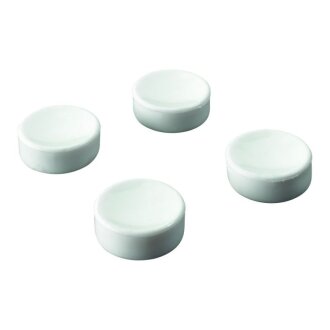 HETTICH Pinnwandmagnet, 11 x 25 mm, weiß, 4 Stück