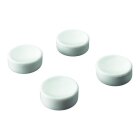 HETTICH Pinnwandmagnet, 11 x 25 mm, weiß, 4 Stück