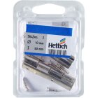 HETTICH Möbelband, 10 x 50mm, vernickelt, 2 Stück