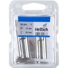 Hettich Möbelband, 10 x 50 mm, vernickelt, 2 Stück