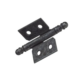 Hettich Möbelband links, 30 x 40 mm, Stahl antik, 2 Stück