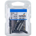 HETTICH Einbohrband antik mit Zierkopf, 9 x 90mm, 2 Stück