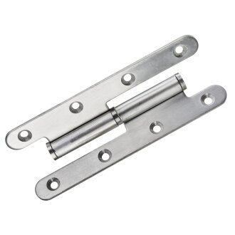 Hettich Türband DIN Rechts, 140 x 55 mm, Edelstahl