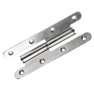 Hettich Türband DIN Links, 140 x 55 mm, Edelstahl