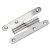 HETTICH Türband DIN rechts, 110 x 55mm, Edelstahl