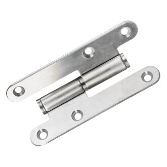 Hettich Türband DIN links, 110 x 55 mm, Edelstahl