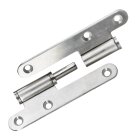 HETTICH Türband DIN links, 110 x 55mm, Edelstahl