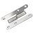 HETTICH Türband DIN links, 110 x 55mm, Edelstahl