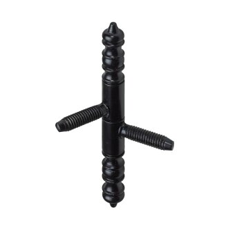 HETTICH Einbohrband mit Zierkopf, 9 x 90mm, schwarz, 2 Stück