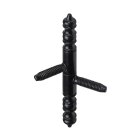 HETTICH Einbohrband mit Zierkopf, 9 x 90mm, schwarz, 2...