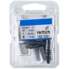 Einbohrband 9 x 66mm antik mit Zierkopf 2 Stück für Möbeltüren