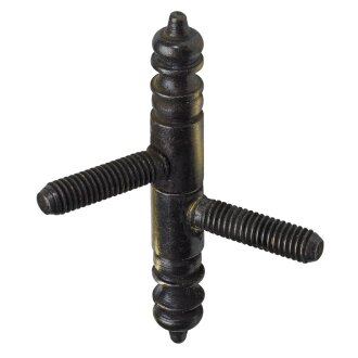 HETTICH Einbohrband brüniert mit Zierkopf, 9 x 66mm, 2 Stück