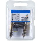 HETTICH Einbohrband brüniert mit Zierkopf, 9 x 66mm, 2 Stück