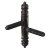 HETTICH Einbohrband brüniert mit Zierkopf, 9 x 66mm, 2 Stück