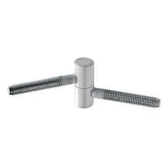 Einbohrband für Möbeltüren 15 x 37mm weiß 2 Stück