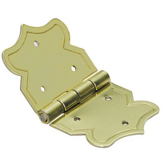 Hettich Schatullenscharnier, 20 x 37 mm, vermessingt, 2 Stück