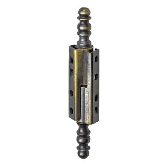 Hettich Anschraubband brüniert mit Zierkopf, 9 x 40 mm, 2 Stück