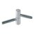 Hettich Einbohrband für Möbeltüren, 10 x 34mm, weiß, 2 Stück