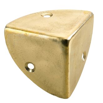 Hettich Kistenecke, 45 x 45 x 45 mm, Stahl vermessingt