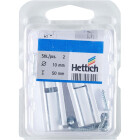 HETTICH Anschraubband, 10 x 50mm, weiß, 2 Stück