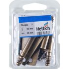 Hettich Möbelband links, 50 x 40 mm, Stahl brüniert, 2 Stück