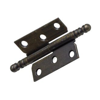 Hettich Möbelband rechts, 50 x 40 mm, Stahl brüniert, 2 Stück