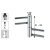 Hettich Einbohrband 16 x 80mm, höhenverstellbar, verzinkt