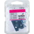 HETTICH Drahtüberfalle, 25 x 80mm, verzinkt