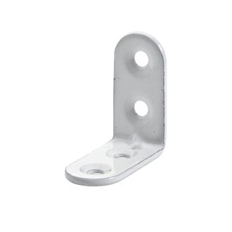 HETTICH Stuhlwinkel, 15 x 30 x 30 x 2 mm, Stahl pulverbeschichtet, weiß, 20 Stück