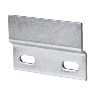 HETTICH Schrankaufhängeschiene, 76 x 47,5 x 2 mm, Stahl, verzinkt, 10 Stück