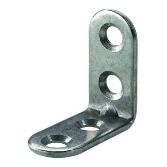 HETTICH Stuhlwinkel, 15 x 30 x 30 x 2 mm, Edelstahl matt, 4 Stück