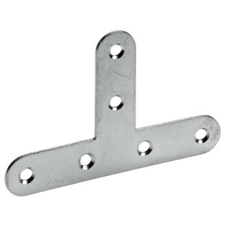 Hettich T-Verbinder, 15 x 80 x 55 x 1,5 mm, Stahl verzinkt