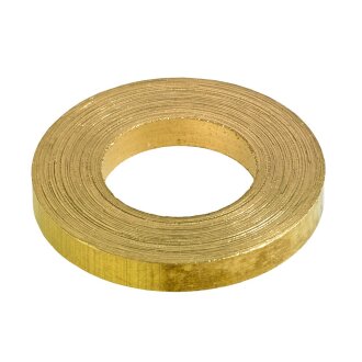 HETTICH Distanzring, 12 x 6,2 x 1,6 mm, Messing gebürstet, 6 Stück