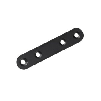 HETTICH Verbindungsblech, 80 x 15 x 2 mm, schwarz