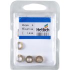 HETTICH Distanzring 11 x 6,2 x 1,6mm, Messing gebürstet, 6 Stück