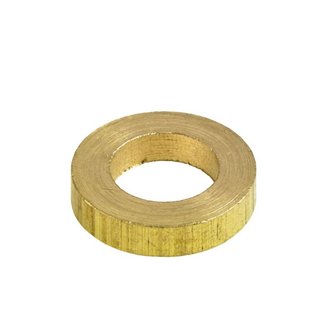 Distanzring 14 x 8 x 3mm Messing gebürstet 6 Stück