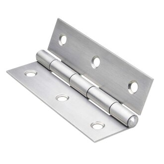 HETTICH Scharnier, 80 x 45 mm, Edelstahl matt