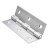 HETTICH Scharnier, 80 x 45 mm, Edelstahl matt