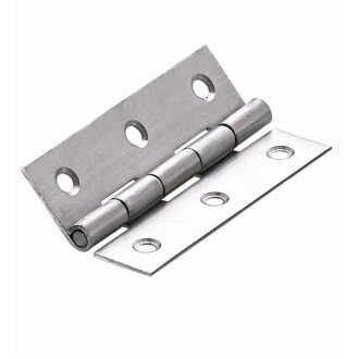 HETTICH Scharnier, 70 x 35 x 1 mm, Edelstahl, Matt