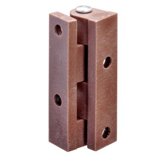 Hettich Möbelband, 45 x Ø 9 mm, Kunststoff, braun, 2 Stück