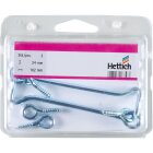 HETTICH Sturmhaken mit Öse, 23 x 102mm, verzinkt, 2 Stück